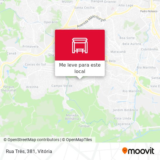 Rua Três, 381 mapa
