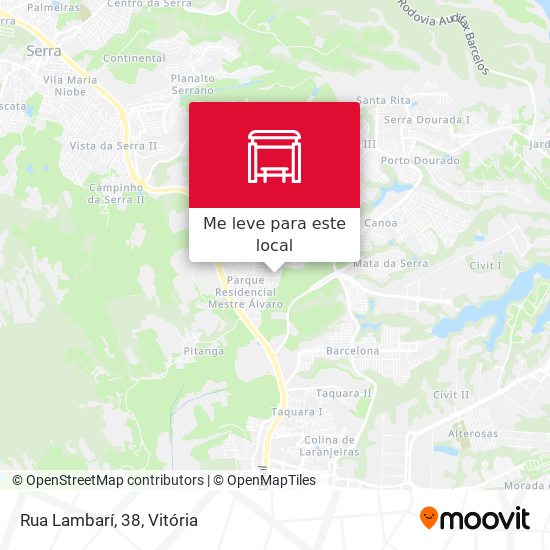 Rua Lambarí, 38 mapa