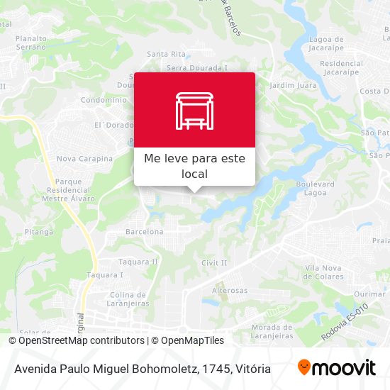 Avenida Paulo Miguel Bohomoletz, 1745 mapa