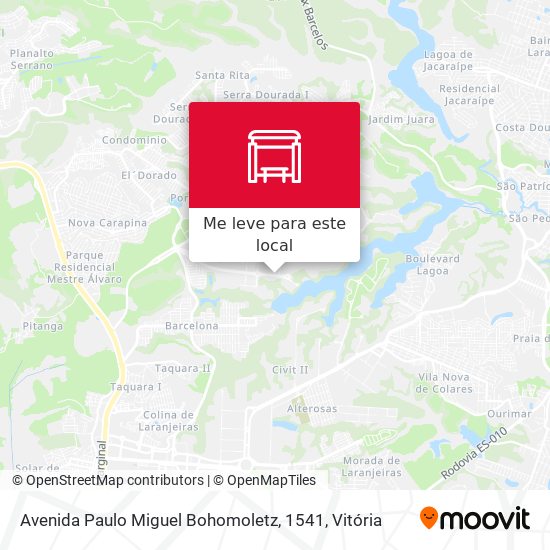 Avenida Paulo Miguel Bohomoletz, 1541 mapa