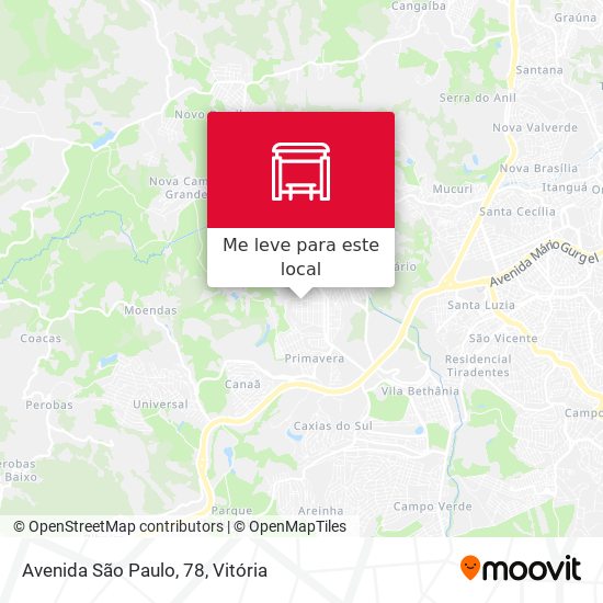 Avenida São Paulo, 78 mapa