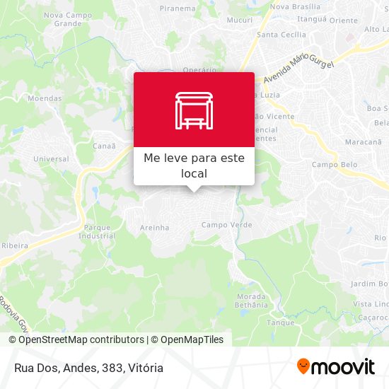 Rua Dos, Andes, 383 mapa