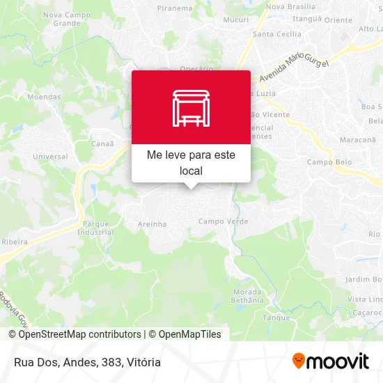 Rua Dos, Andes, 383 mapa