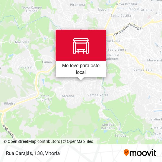 Rua Carajás, 138 mapa