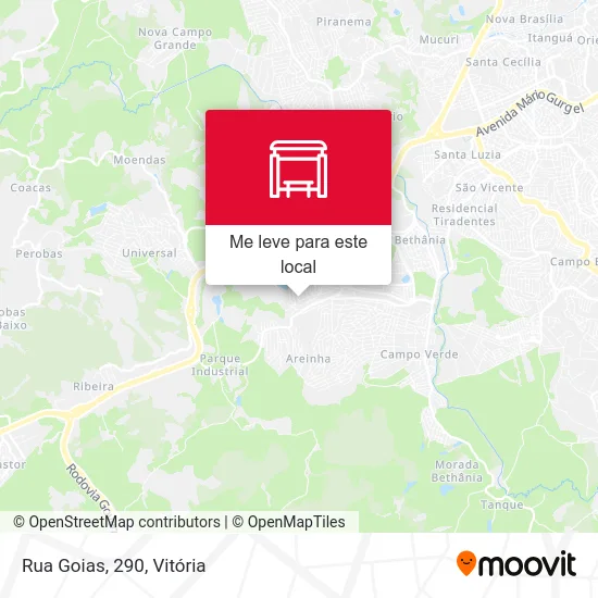 Rua Goias, 290 mapa
