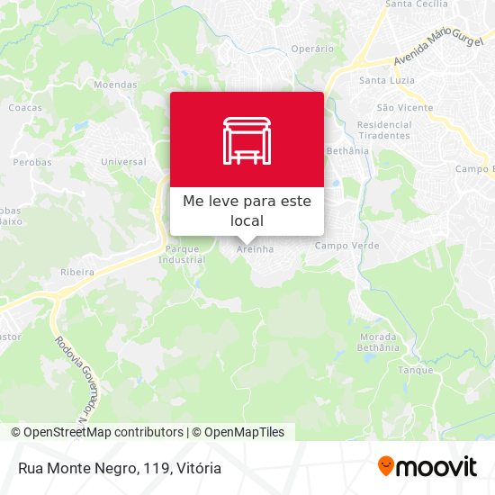 Rua Monte Negro, 119 mapa