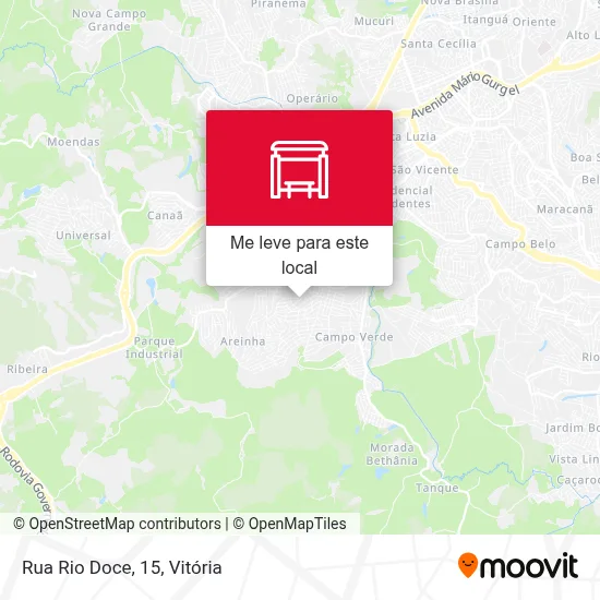 Rua Rio Doce, 15 mapa
