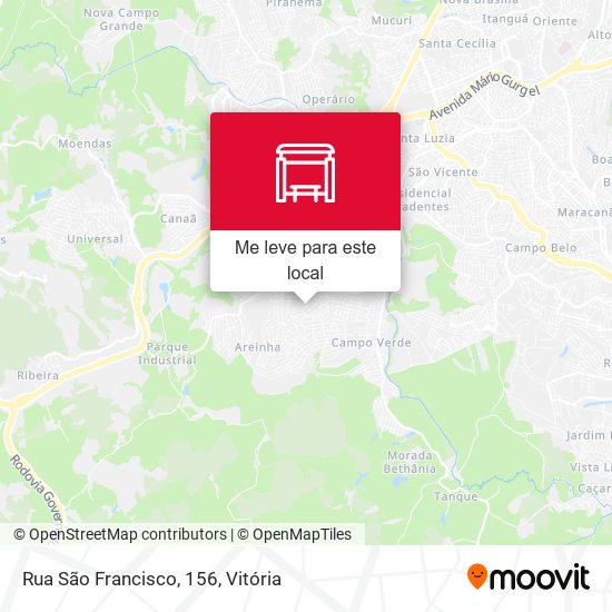 Rua São Francisco, 156 mapa