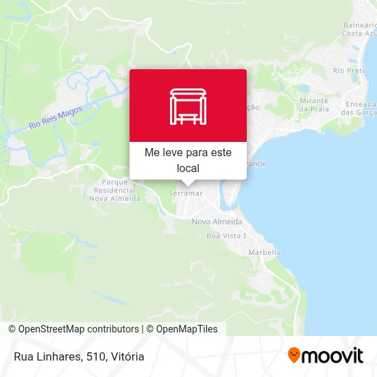 Rua Linhares, 510 mapa