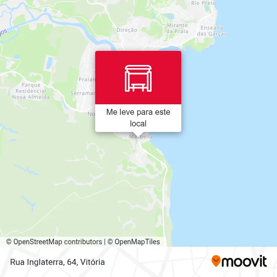 Rua Inglaterra, 64 mapa