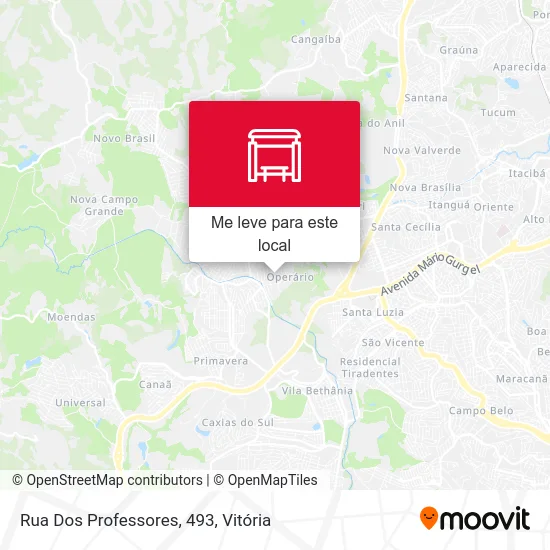 Rua Dos Professores, 493 mapa