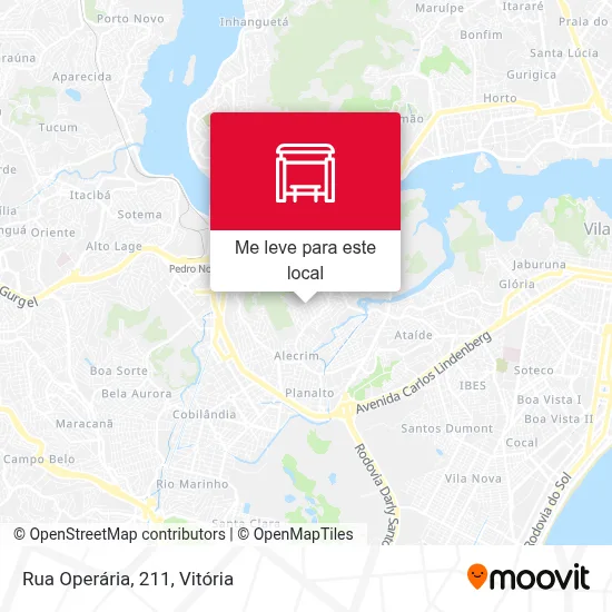 Rua Operária, 211 mapa
