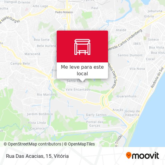 Rua Das Acacias, 15 mapa