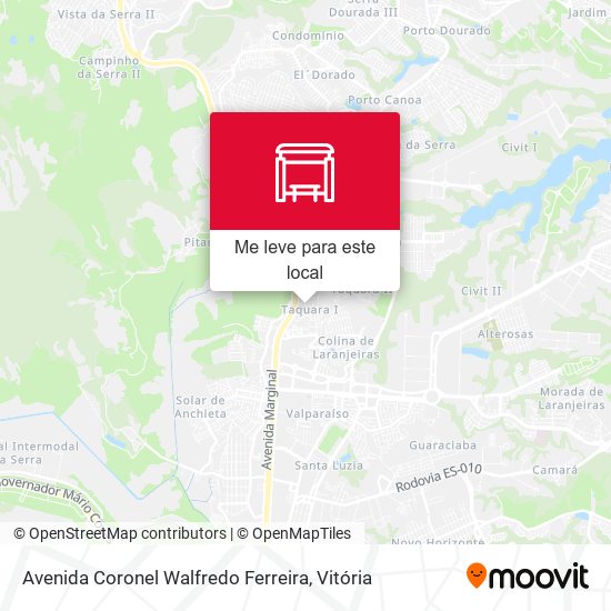 Avenida Coronel Walfredo Ferreira mapa