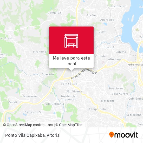 Ponto Vila Capixaba mapa