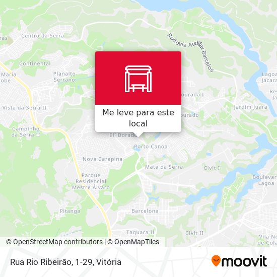 Rua Rio Ribeirão, 1-29 mapa