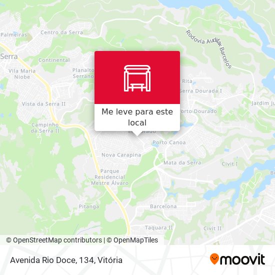Avenida Rio Doce, 134 mapa