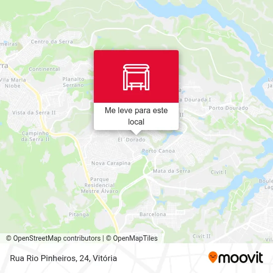 Rua Rio Pinheiros, 24 mapa