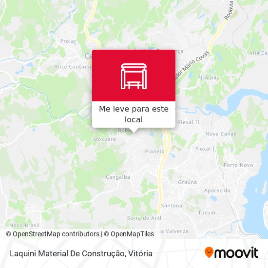 Laquini Material De Construção mapa