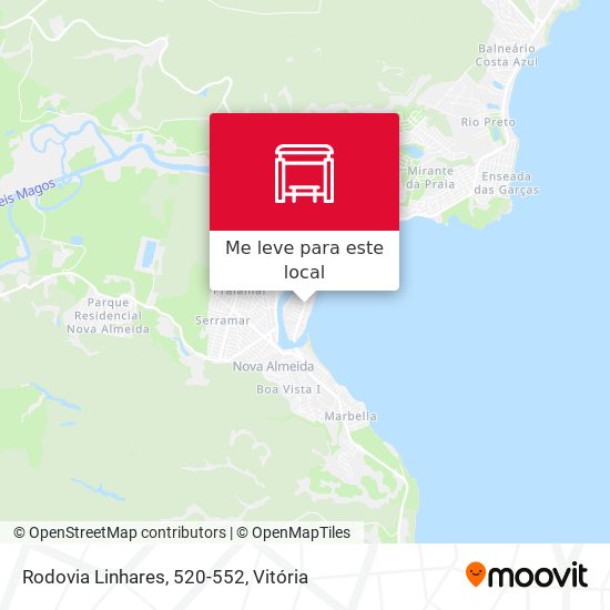 Rodovia Linhares, 520-552 mapa