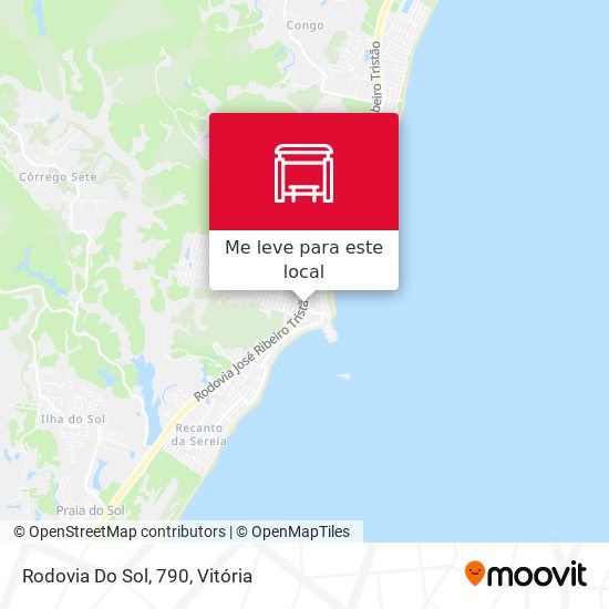 Rodovia Do Sol, 790 mapa