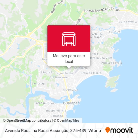 Avenida Rosalina Rossi Assunção, 375-439 mapa