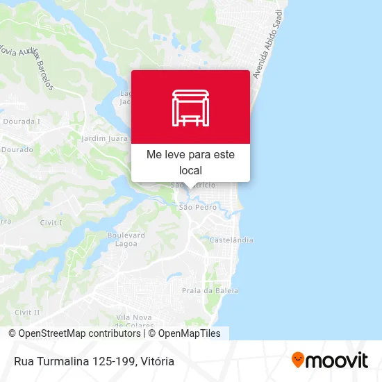 Rua Turmalina 125-199 mapa