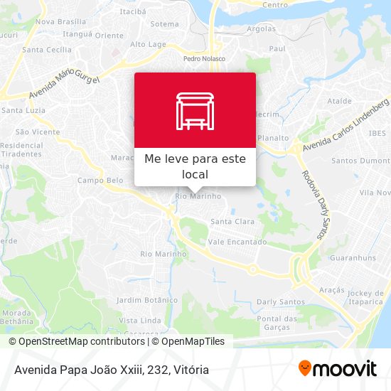 Avenida Papa João Xxiii, 232 mapa