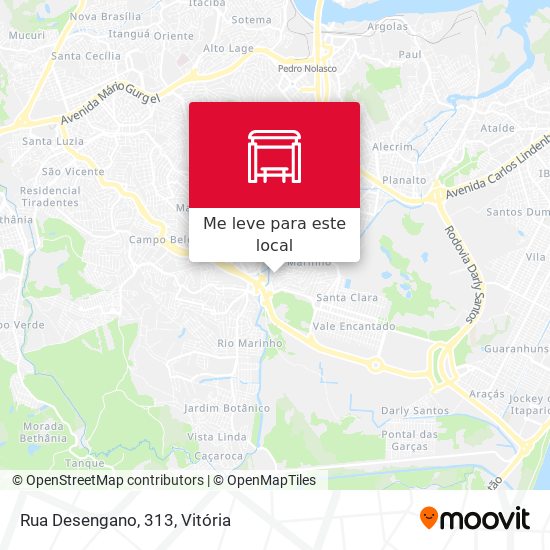 Rua Desengano, 313 mapa