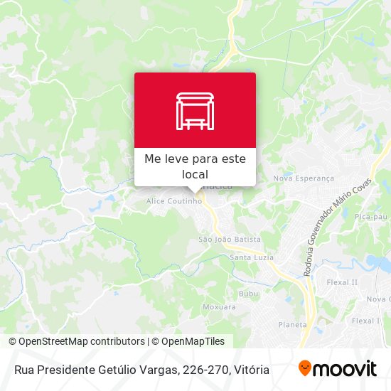 Rua Presidente Getúlio Vargas, 226-270 mapa