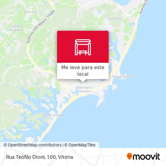 Rua Teófilo Otoní, 100 mapa