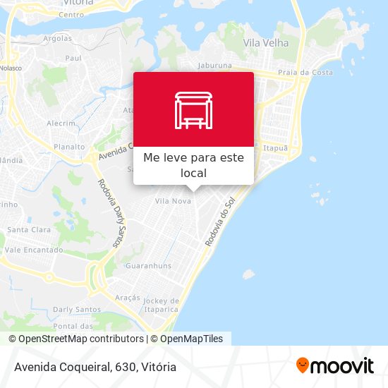 Avenida Coqueiral, 630 mapa