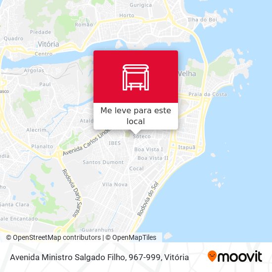Avenida Ministro Salgado Filho, 967-999 mapa