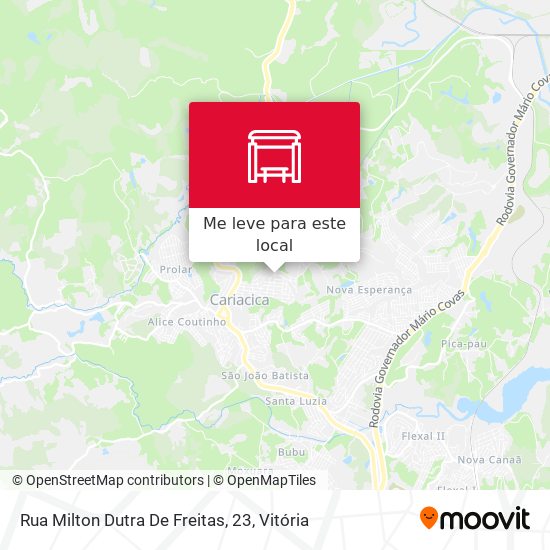 Rua Milton Dutra De Freitas, 23 mapa