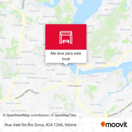 Rua Vale Do Rio Doce, 424-1266 mapa