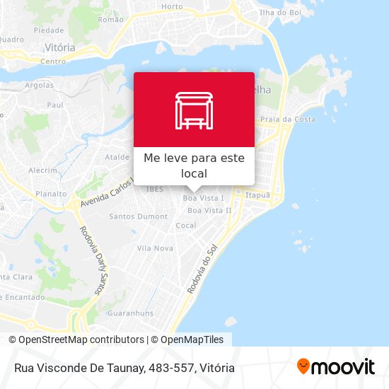 Rua Visconde De Taunay, 483-557 mapa
