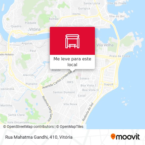 Rua Mahatma Gandhi, 410 mapa