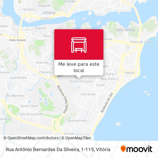 Rua Antônio Bernardes Da Silveira, 1-115 mapa