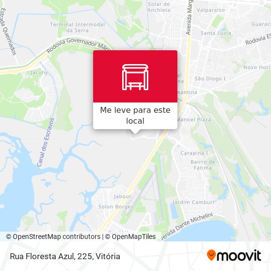 Rua Floresta Azul, 225 mapa