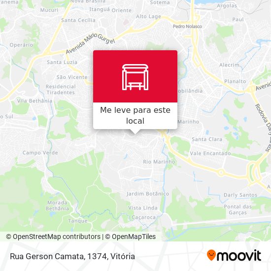 Rua Gerson Camata, 1374 mapa