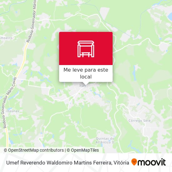 Umef Reverendo Waldomiro Martins Ferreira mapa