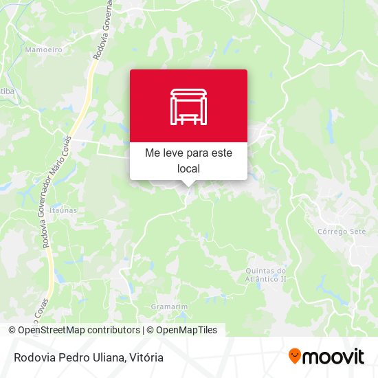 Rodovia Pedro Uliana mapa