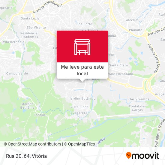 Rua 20, 64 mapa