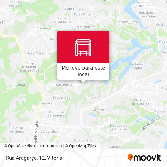 Rua Aragarça, 12 mapa