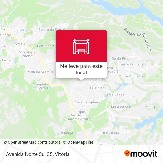 Avenida Norte Sul 35 mapa