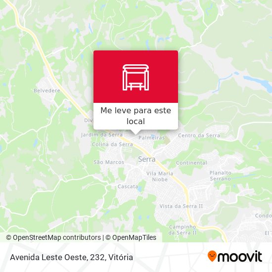 Avenida Leste Oeste, 232 mapa