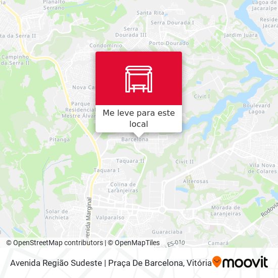 Avenida Região Sudeste | Praça De Barcelona mapa