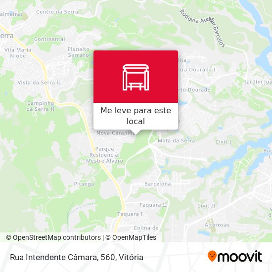 Rua Intendente Câmara, 560 mapa