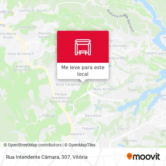 Rua Intendente Câmara, 307 mapa