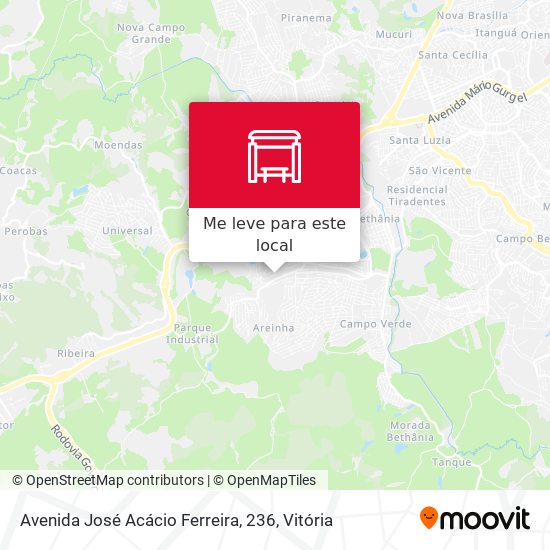 Avenida José Acácio Ferreira, 236 mapa